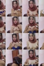 Abg Hijab pramuka bikin video Sange