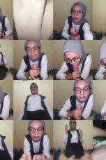 Cewek Hijab abu abu cantik Isep kontol Nikmat